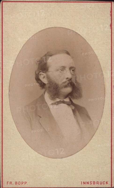 Portrait of the conductor and composer Johann von Herbeck (1831-1877), before 1877. Creator: Photo studio Friedrich Bopp.