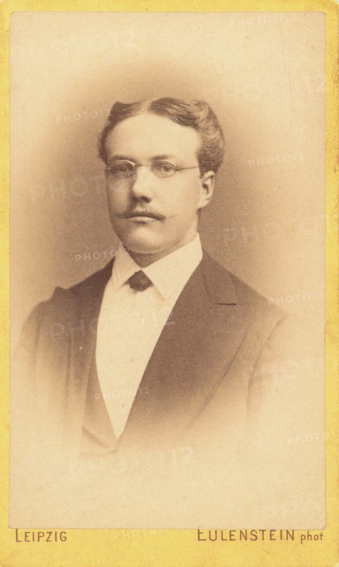 Portrait of the writer and composer Karl August Hermann (1851-1909). Creator: Photo studio Eulenstein, Leipzig  .