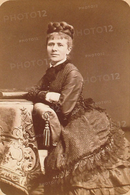 Portrait of the pianist and composer Marie Jaëll, née Trautmann (1846-1925), 1880s. Creator: Dupont, Aimé (1842-1900).
