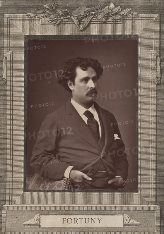 Portrait of the painter Marià Fortuny (1838-1874), c. 1870. Creator: Anonymous.