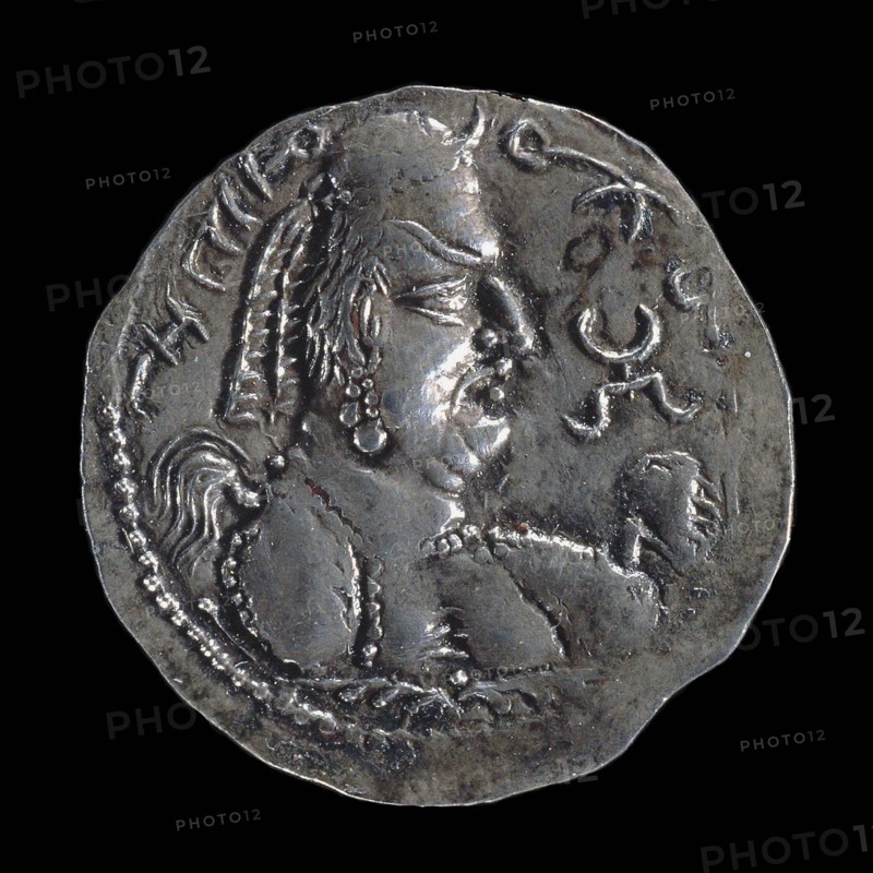 Khingila I, Dinar of the Alchon Huns, ca 440-490 CE. Creator: Numismatic, Ancient Coins  .