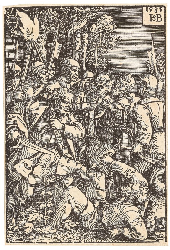 The betrayal of Christ, 1535. Creator: Beham, Hans Sebald (1500-1550).