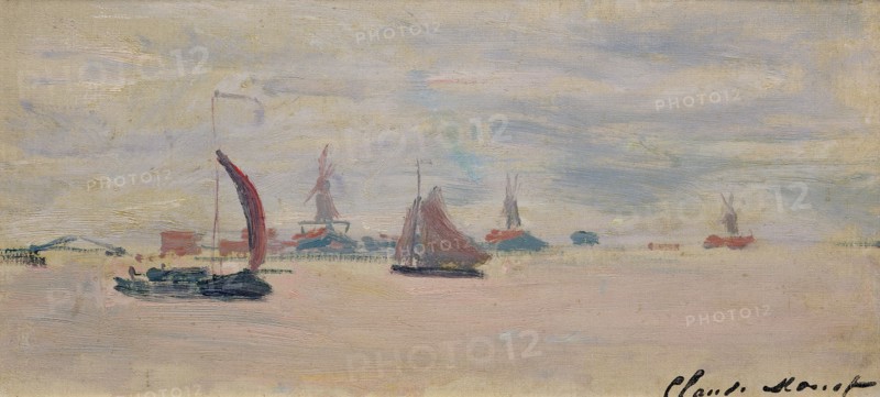 View of the Voorzaan, 1871. Creator: Monet, Claude (1840-1926).