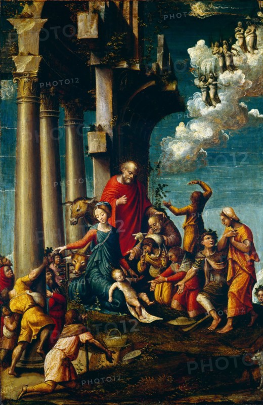 The Adoration of the Shepherds, 1530-1535. Creator: Ferrari, Defendente (1490-1540).