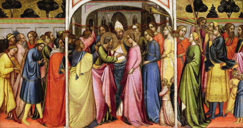 The Marriage of the Virgin, ca 1400. Creator: Tommaso del Mazza (Maestro di Santa Verdiana) (active 1377-1392).
