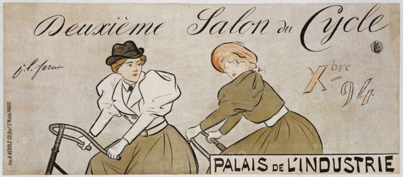 Deuxième Salon du Cycle, 1894. Creator: Forain, Jean-Louis (1852-1931).