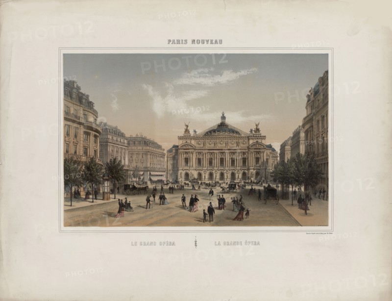 Le grand Opéra. Creator: Fichot, Michel Charles (1817-1903).