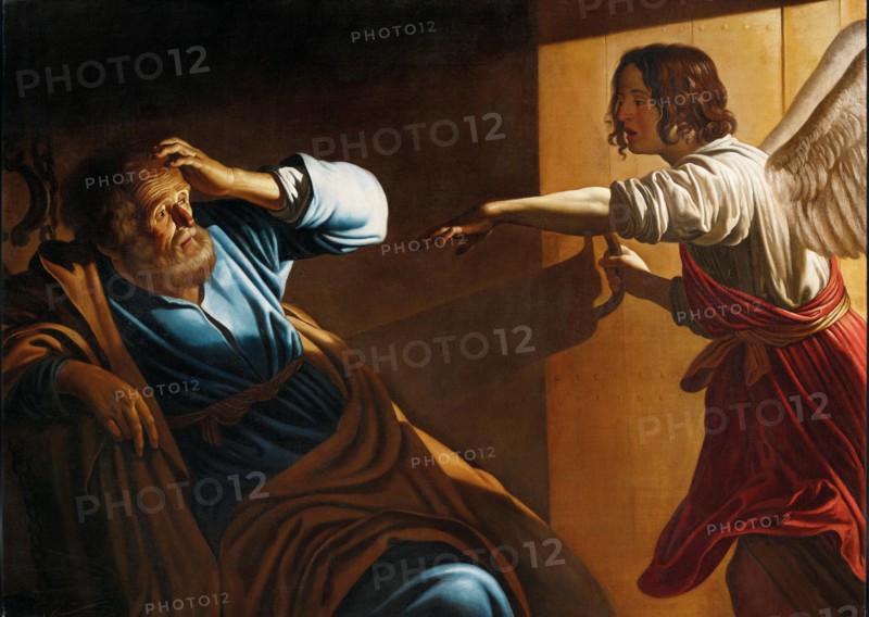 The Liberation of Saint Peter, c. 1616-1618. Creator: Honthorst, Gerrit, van (1590-1656).