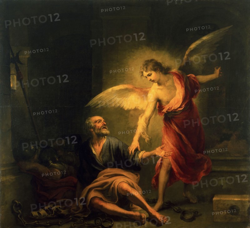 The Liberation of Saint Peter, 1666-1667. Creator: Murillo, Bartolomé Estebàn (1617-1682).