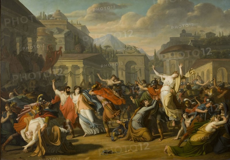The Rape of the Sabine Women. Creator: Courteille, Nicolas, de (1768-after 1830).