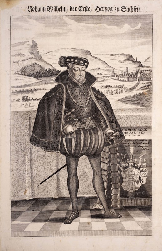 Johann Wilhelm (1530-1573), Duke of Saxe-Weimar, c. 1710. Creator: Marchand, Johann Christian (1680-1711).