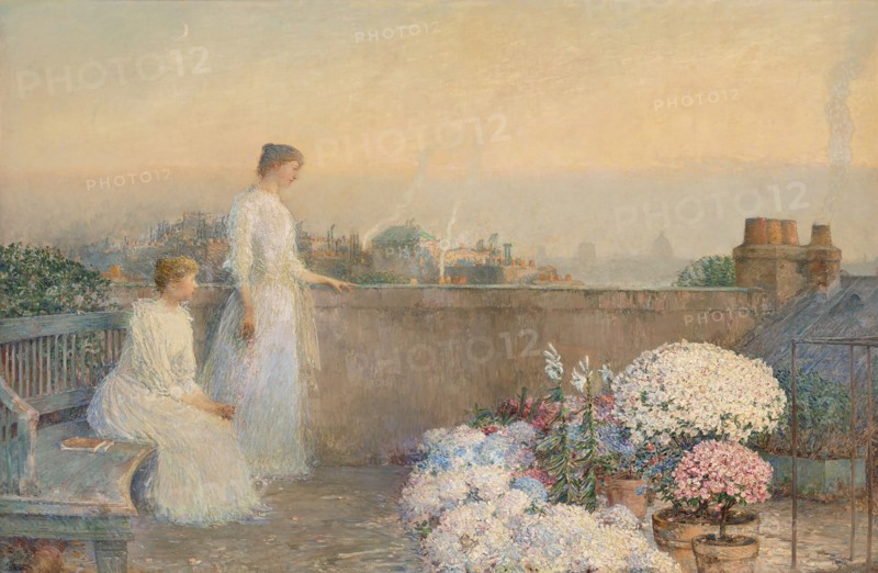 Le Crépuscule (Twilight), c. 1890. Creator: Hassam, Childe (1859-1935).