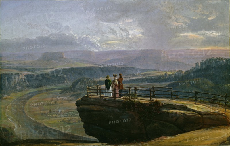 View from Bastei, 1819. Creator: Dahl, Johan Christian Clausen (1788-1857).