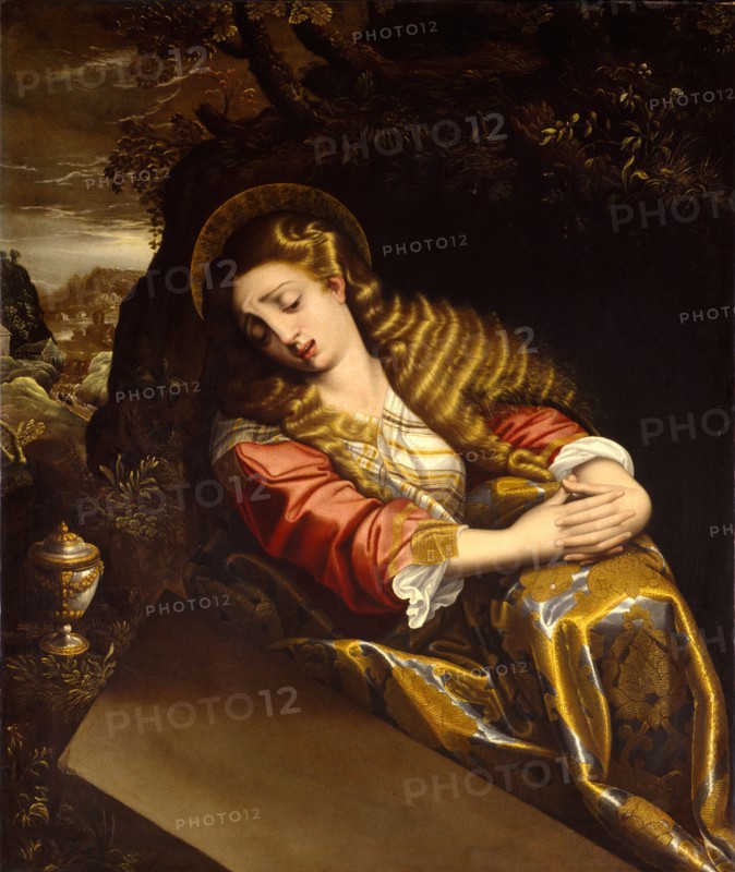 Saint Mary Magdalene at the Tomb, c. 1550-1600. Creator: Anonymous.