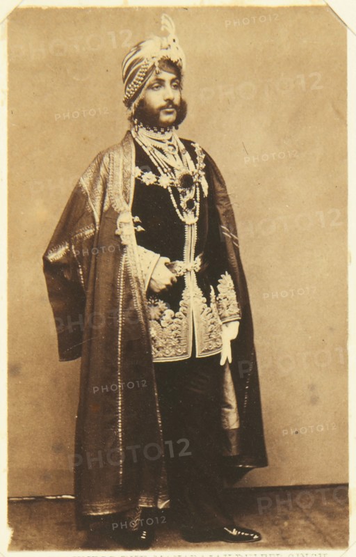 Portrait of Maharaja Duleep Singh (1838-1893), c. 1861. Creator: Anonymous.