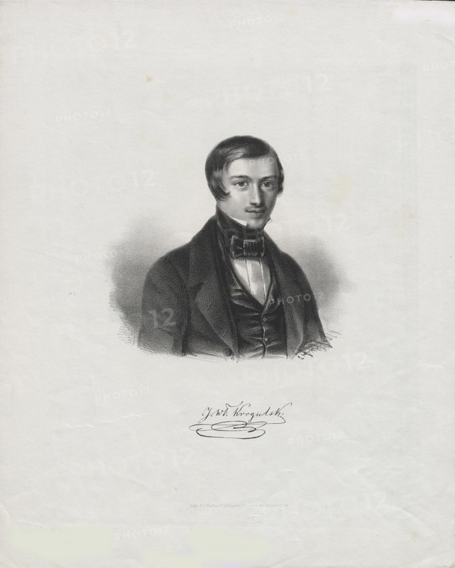Portrait of the pianist, conductor and composer Jozef Wladyslaw Krogulski (1815-1842). Creator: Anonymous.