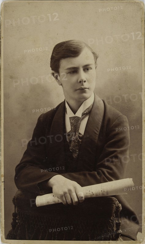 Portrait of the pianist and composer Josef Casimir Hofmann (1876-1957), ca 1896. Creator: Photo studio V. Vysotsky, Kiev  .
