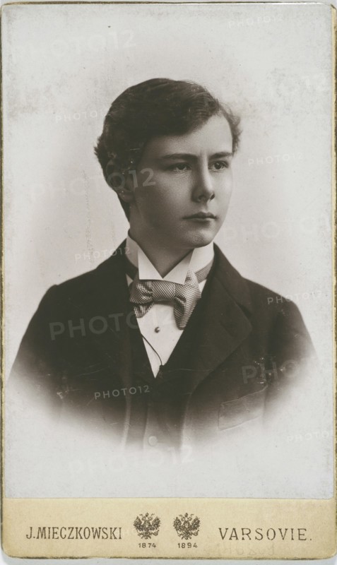 Portrait of the pianist and composer Josef Casimir Hofmann (1876-1957), 1895. Creator: Mieczkowski, Jan (1830-1889).