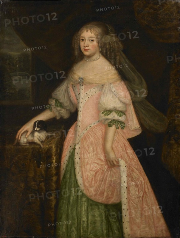 Portrait of Elizabeth Charlotte, Princess Palatine (1652-1722), Duchess of Orléans, ca 1667. Creator: Ruel (Rüll), Johann Baptist (ca 1634-1685).