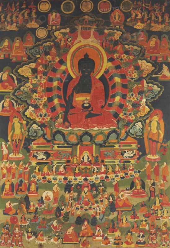 The Medicine Buddha, 18th century. Creator: Tibetan culture.