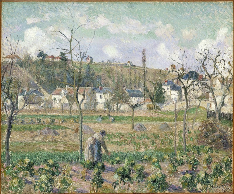 Le Jardin de Maubuisson, Pontoise, la Mère Bellette, 1882. Creator: Pissarro, Camille (1830-1903).
