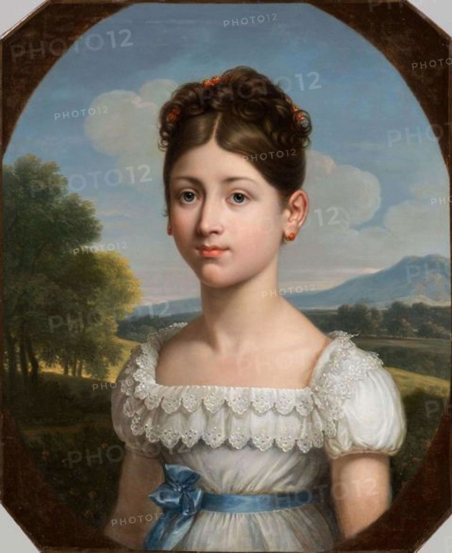 Portrait of Caroline Scitivaux (1800-1882), c. 1810. Creator: Fabre, François-Xavier Pascal, Baron (1766-1837).