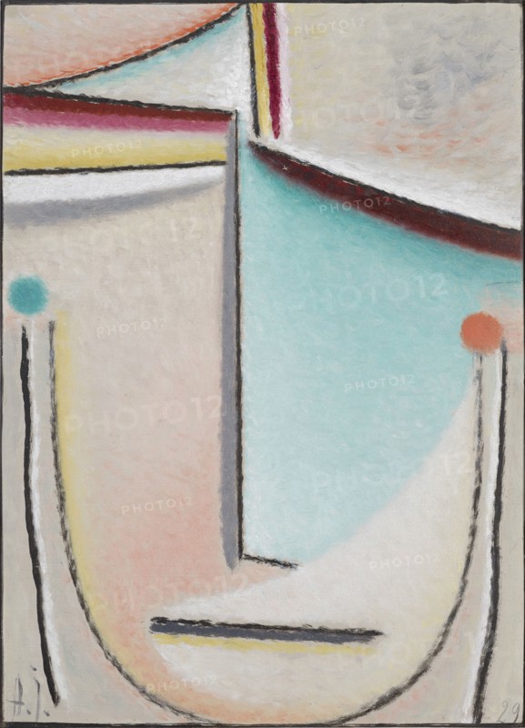Abstract Head: Pink-Light Blue, 1929. Creator: Javlensky, Alexei, von (1864-1941).