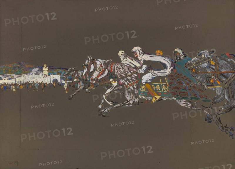 Riders (Arab Riders), 1905. Creator: Kandinsky, Wassily Vasilyevich (1866-1944).