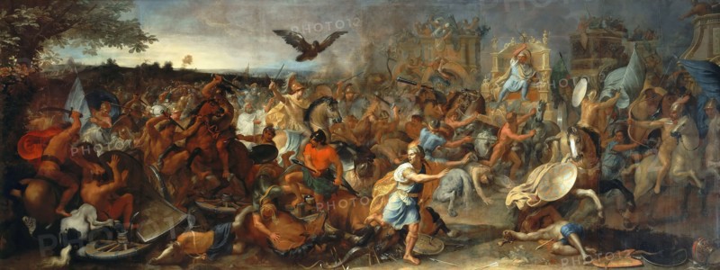 The Battle of Gaugamela in 331 BC, 1669. Creator: Le Brun, Charles (1619-1690).