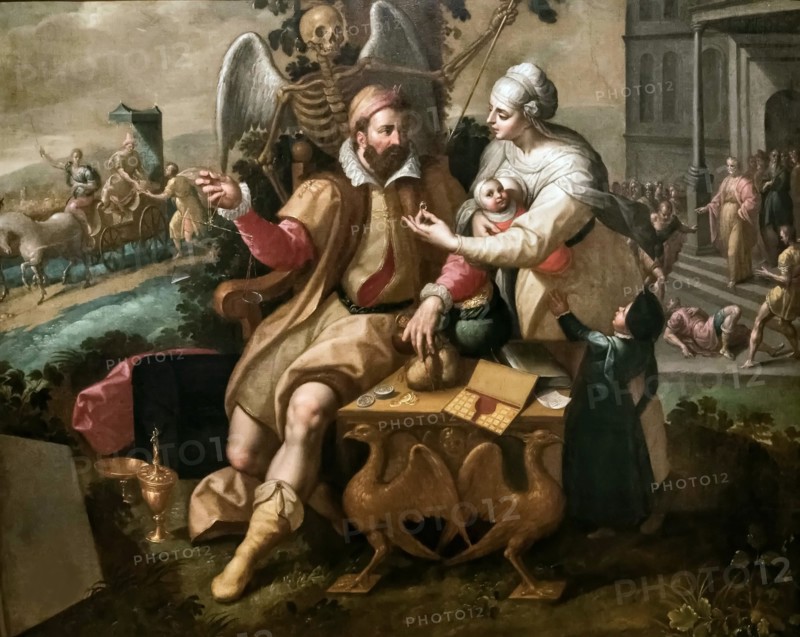 The Seven Deadly Sins: Greed, c. 1570. Creator: Backer, Jacob, de (1540/45-ca. 1600).