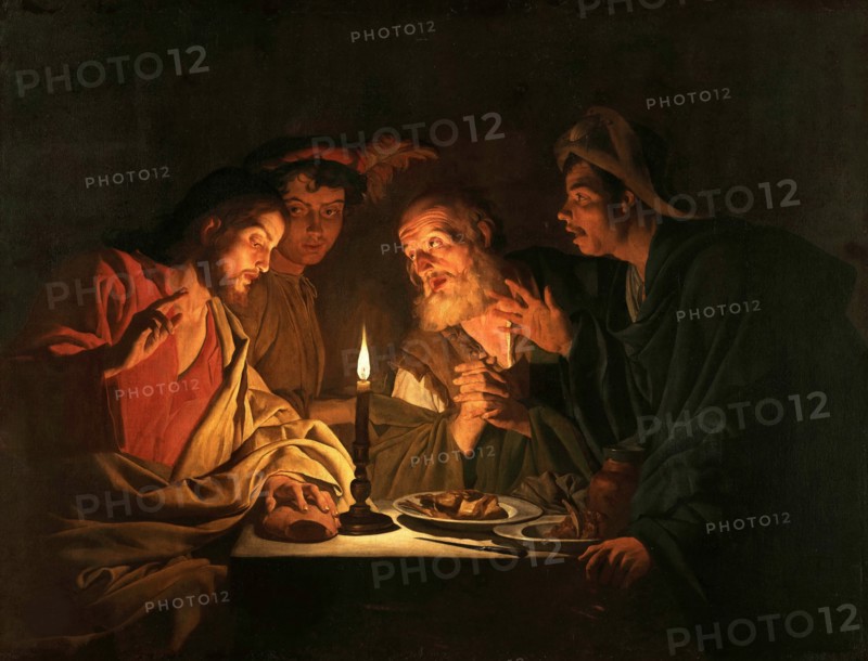 The Supper at Emmaus, ca 1635-1640. Creator: Stomer, Matthias (ca.1600-after 1650).