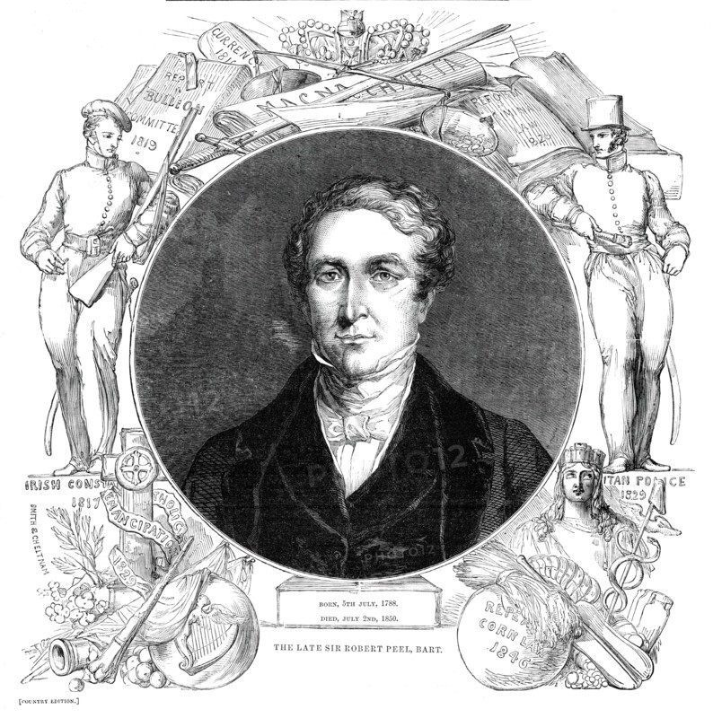 The late Sir Robert Peel, Bart., 1850. Creator: Unknown.