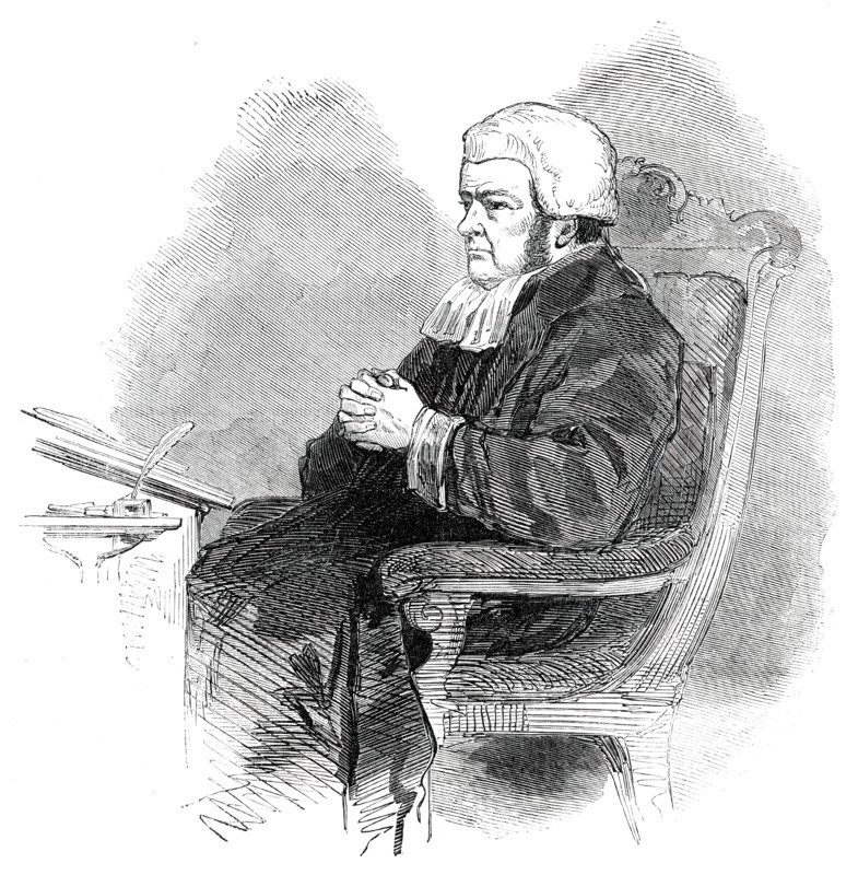 The Right Hon. Lord Truro, Lord High Chancellor, 1850. Creator: Unknown.