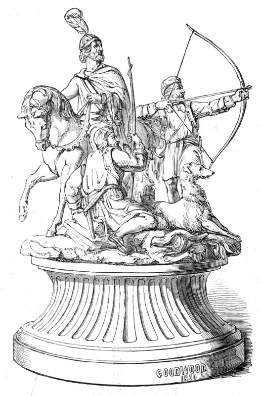 Prize Plate - Goodwood Races  - the Goodwood Cup, 1850. Creator: Unknown.