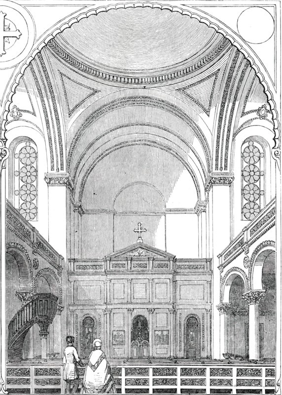Interior of the New Greek Church London Wall, 1850. Creator: Unknown.