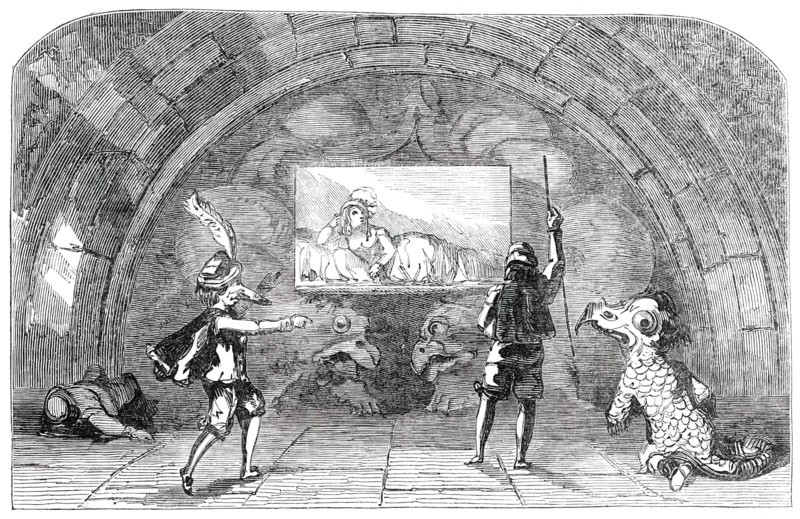 Scene from "Prince Dorus; or, The Romance of the Nose", 1850. Creator: Unknown.