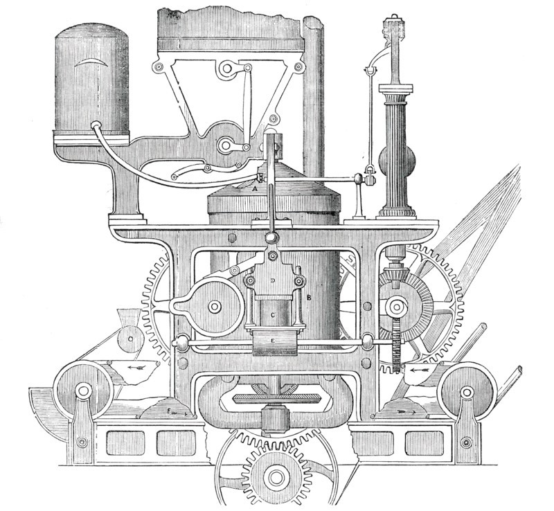 Robinson and Lee's Patent Bread-Making Machine, 1850. Creator: Unknown.