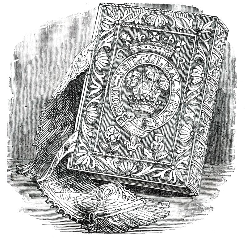 The Bible used by Charles I, 17th century, (1850).  Creator: Unknown.