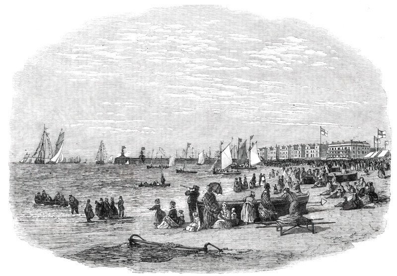 The Lowestoft Regatta - drawn by Duncan, 1850. Creator: Unknown.