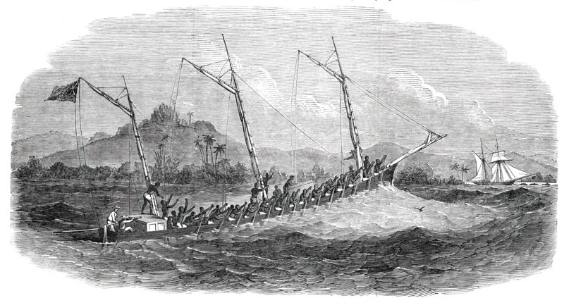 Laird's Patent Sectional Boat, built for Her Majesty's Consul at Fernando Po, 1850. Creator: Unknown.