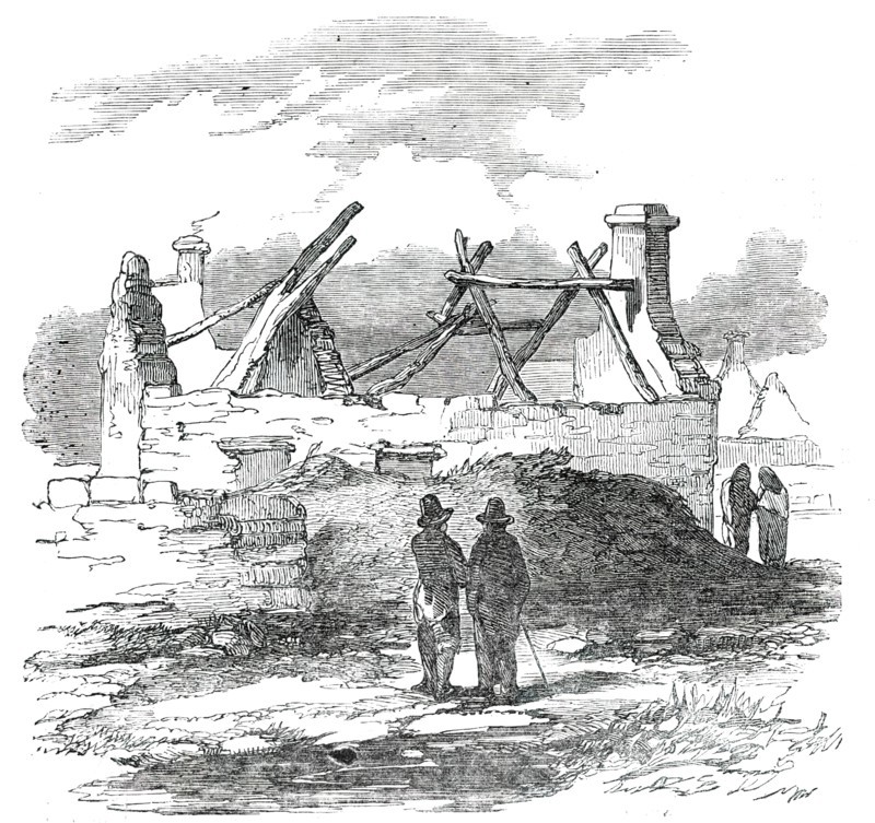 Cabin of Pat. MacNamara, Village of Clear, 1850. Creator: Unknown.