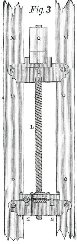 The Victoria Tower - Elevation of the Hoisting-Screw, 1850. Creator: Unknown.
