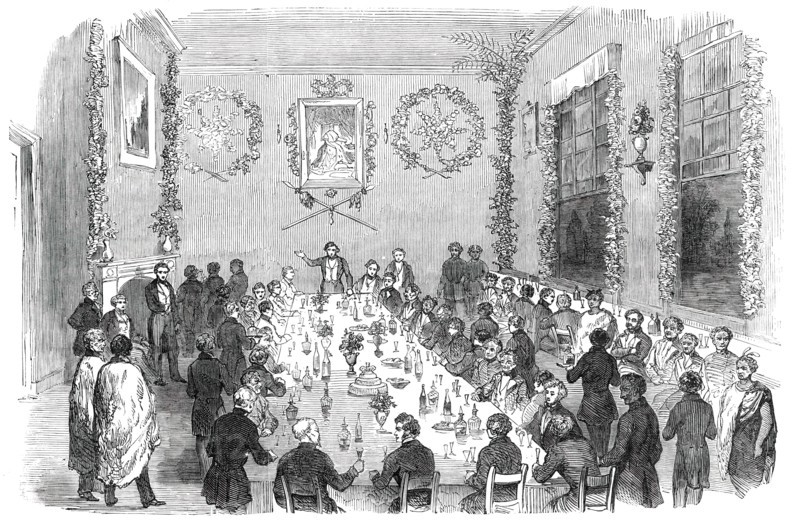Banquet given at Wellington to Native Chiefs of New Zealand, 1850. Creator: Unknown.