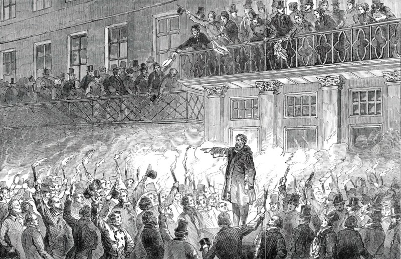 Reception of Hungarian Exiles in Philadelphia, 1850. Creator: Unknown.