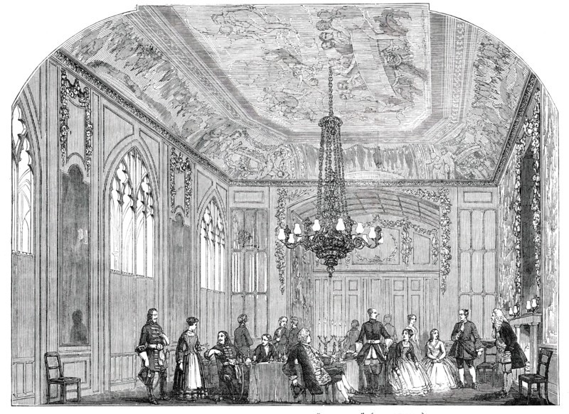 Theatrical Performances at Windsor Castle - the "Green Room", 1850. Creator: Unknown.
