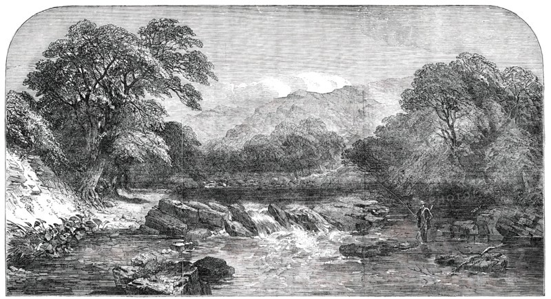 A Westmoreland Trout-Stream - painted by H. Jutsum, 1850. Creator: Unknown.