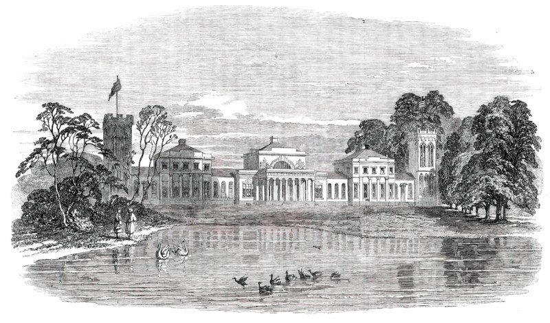 Summer Residence of the Kara...Family, in Tambov, 1150 Versts from St. Petersburgh, 1850. Creator: Unknown.