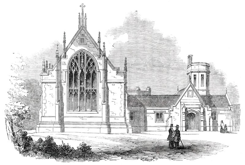 Chapel of the Consumption Hospital at Brompton, 1850. Creator: Unknown.