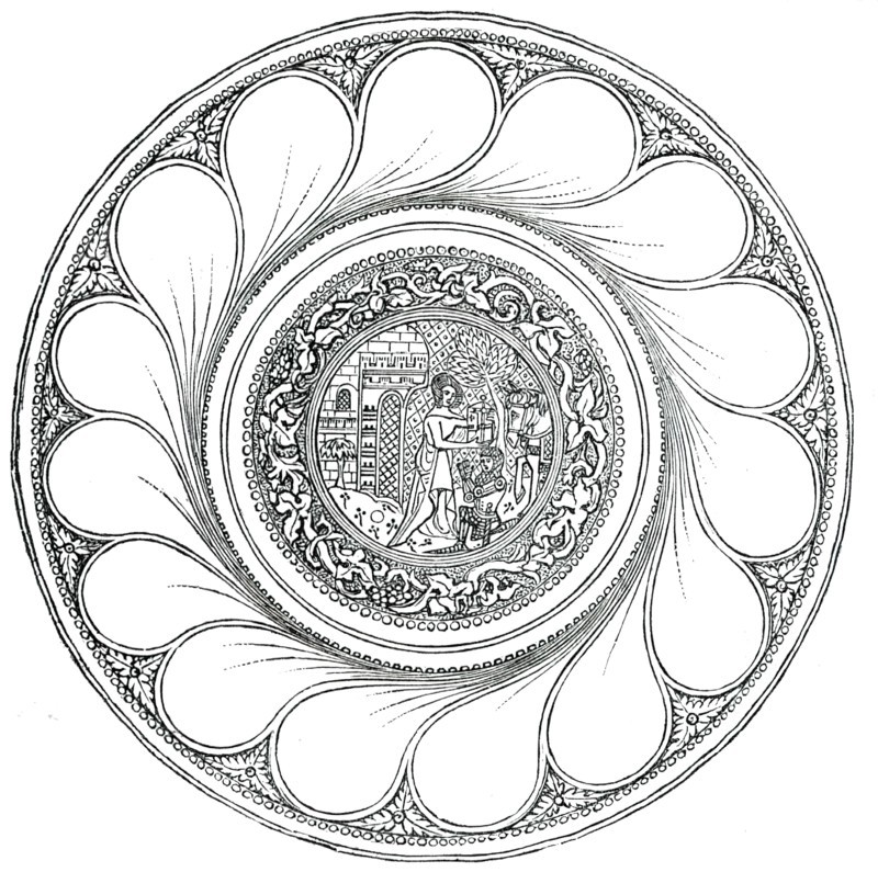 Ancient Silver Alms-Dish, 1850. Creator: Unknown.