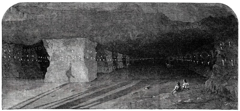 Regent-Street - Marston Salt-Pit, 1850. Creator: S Read.